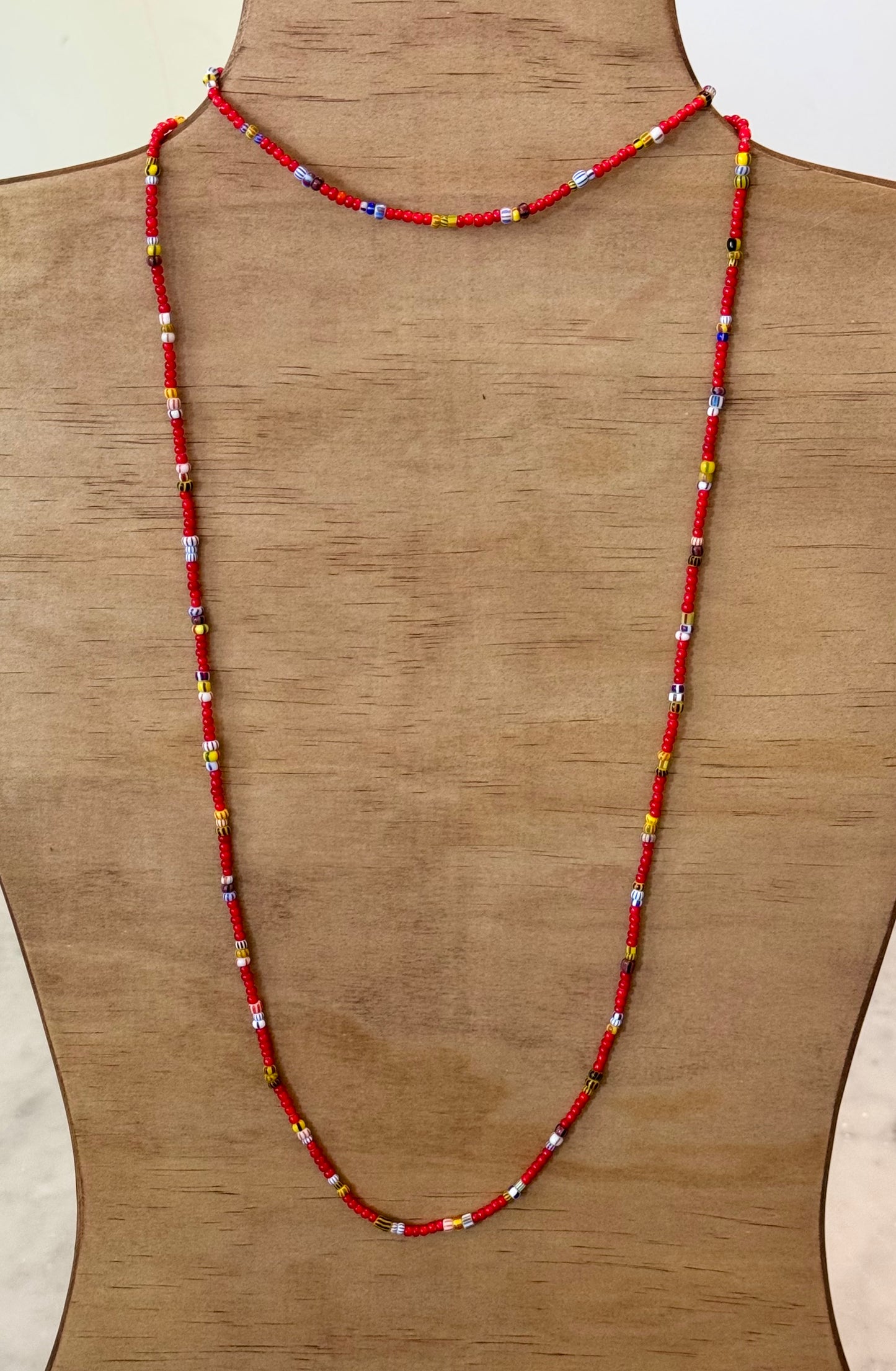Three Five Chevron Fire Necklace