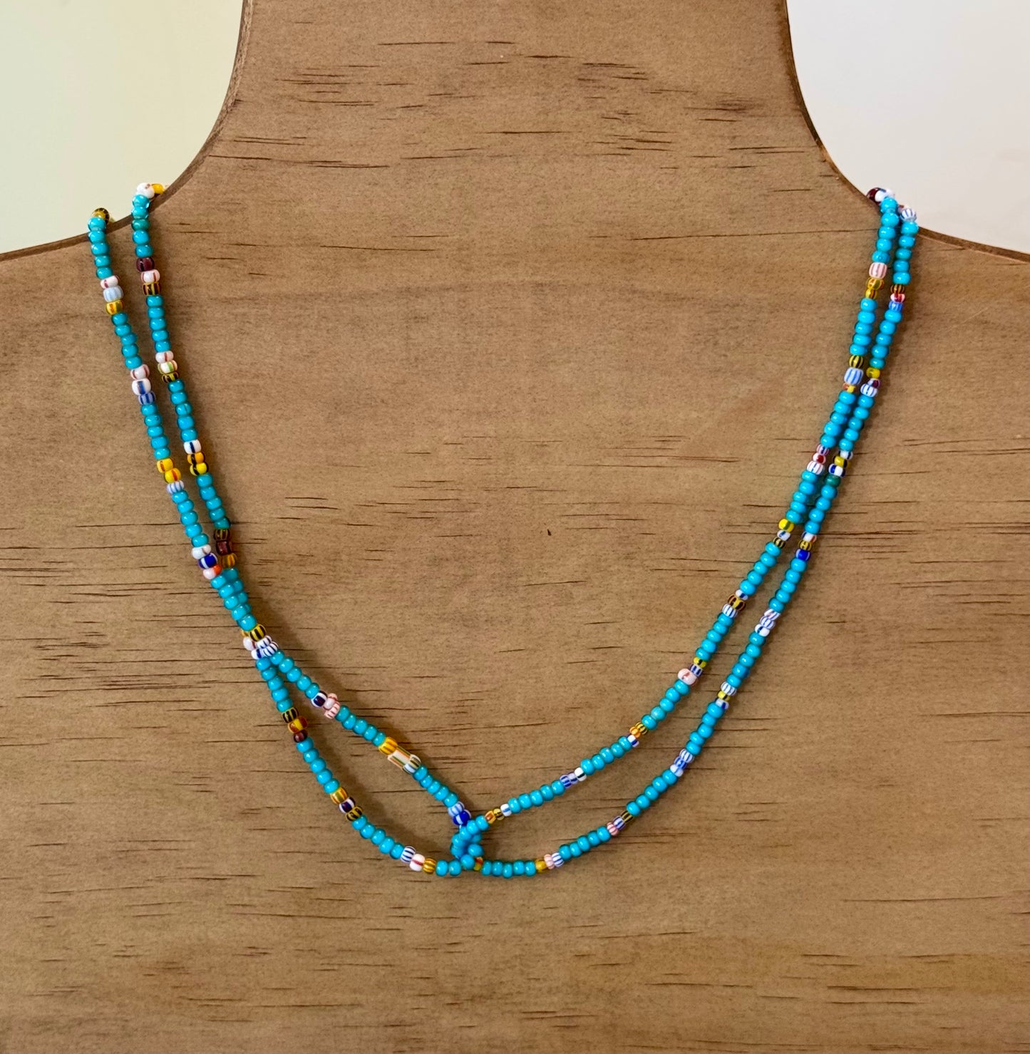 Three Five Chevron Sky Necklace