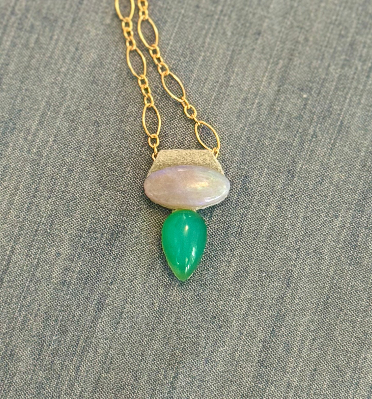 Aeris Australian & Peruvian Opal Pairing Necklace