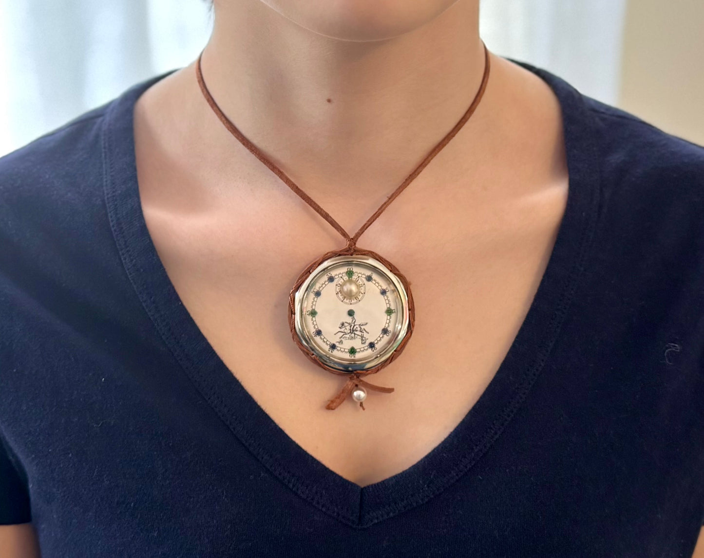 British Racing Pocket Watch Pendant