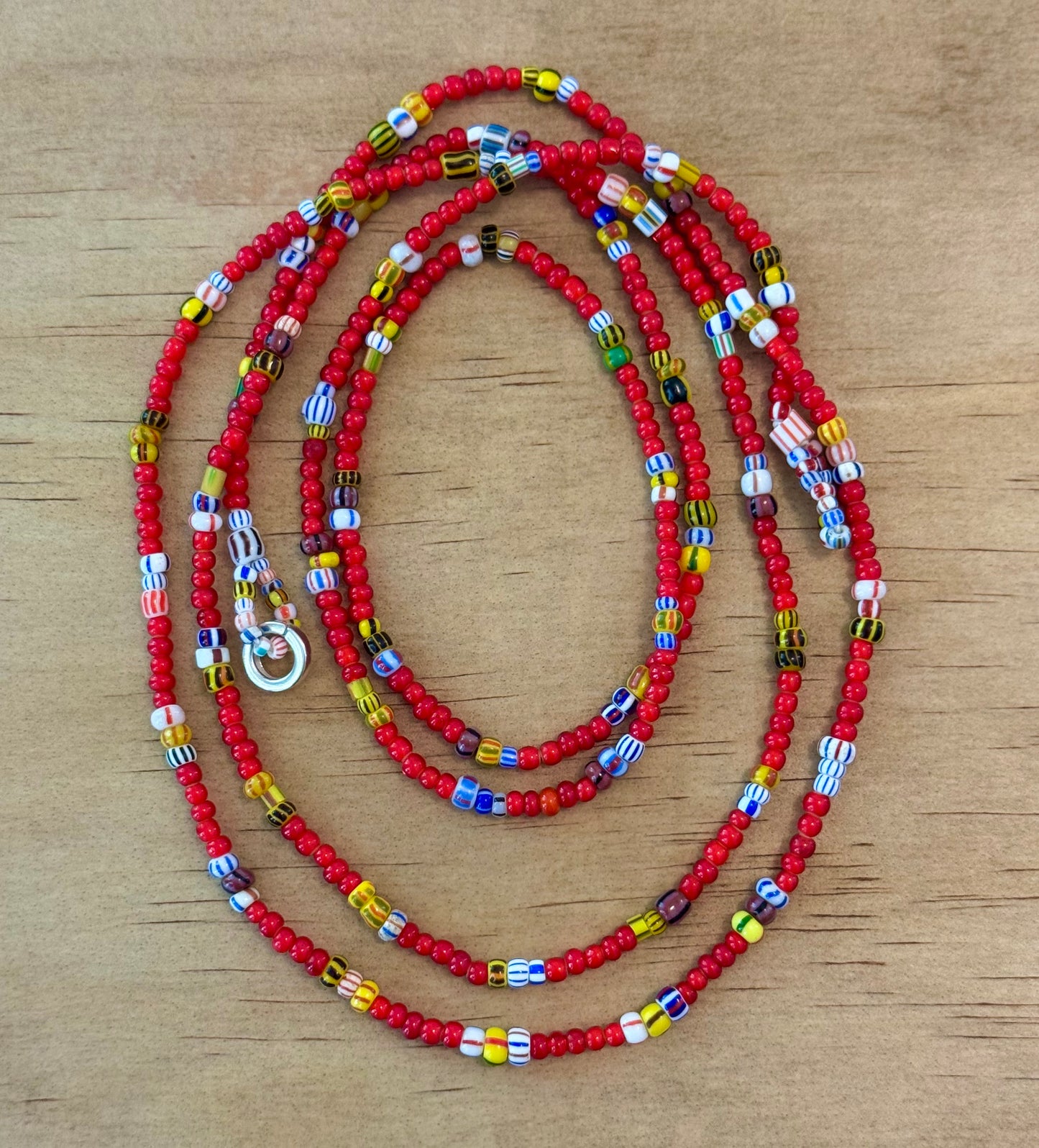 Three Five Chevron Fire Necklace