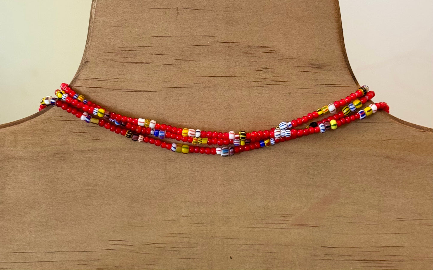 Three Five Chevron Fire Necklace