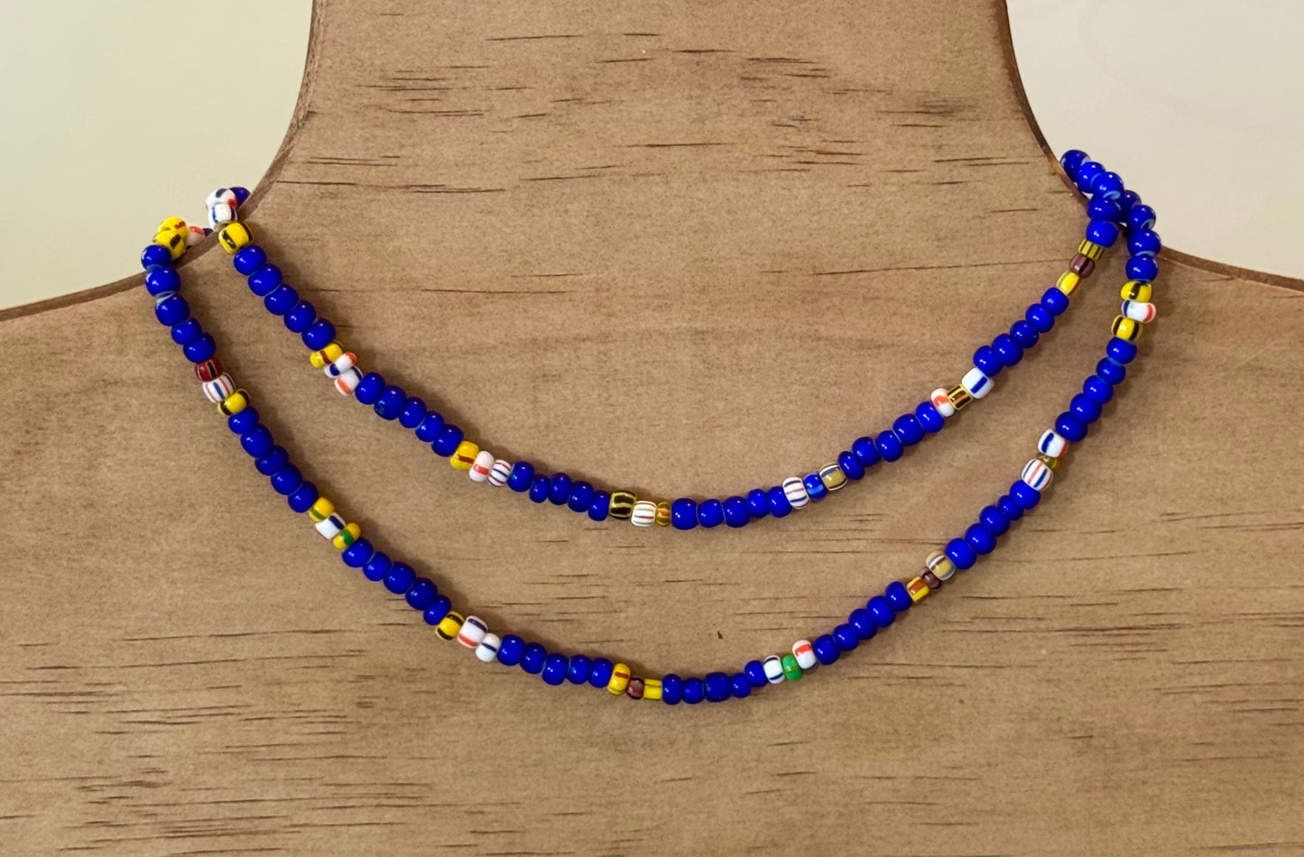 Three Five Chevron Sea Necklace
