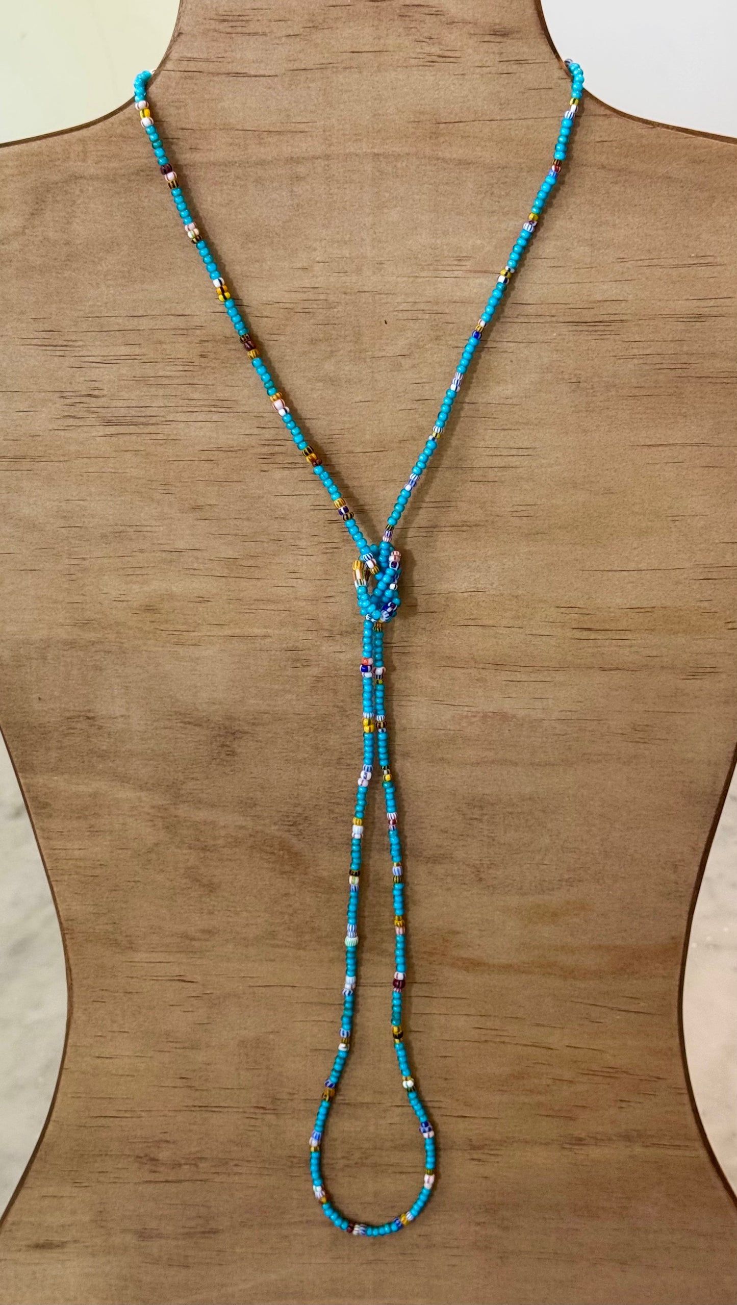 Three Five Chevron Sky Necklace