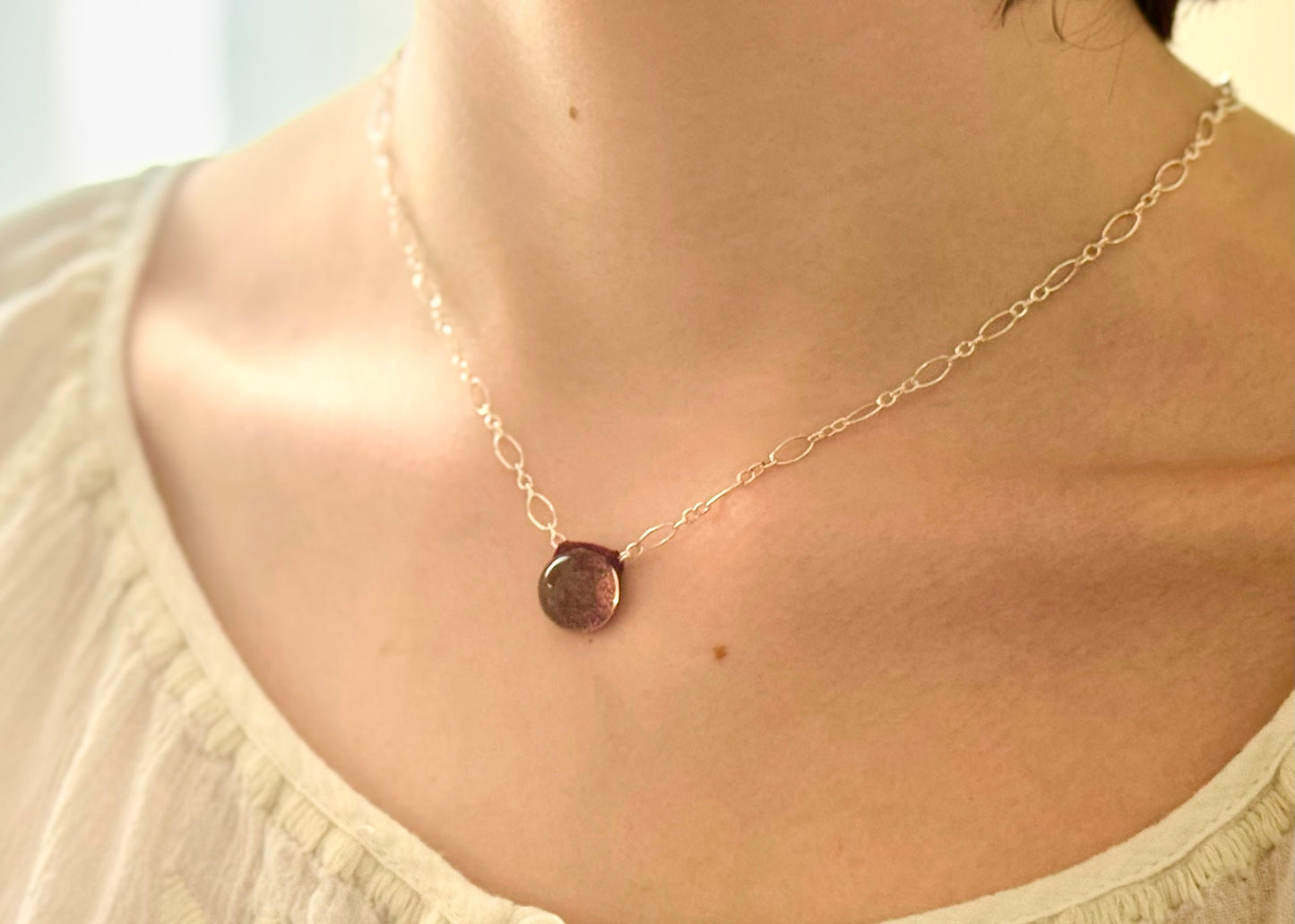 Aeris Rose Quartz Round Necklace
