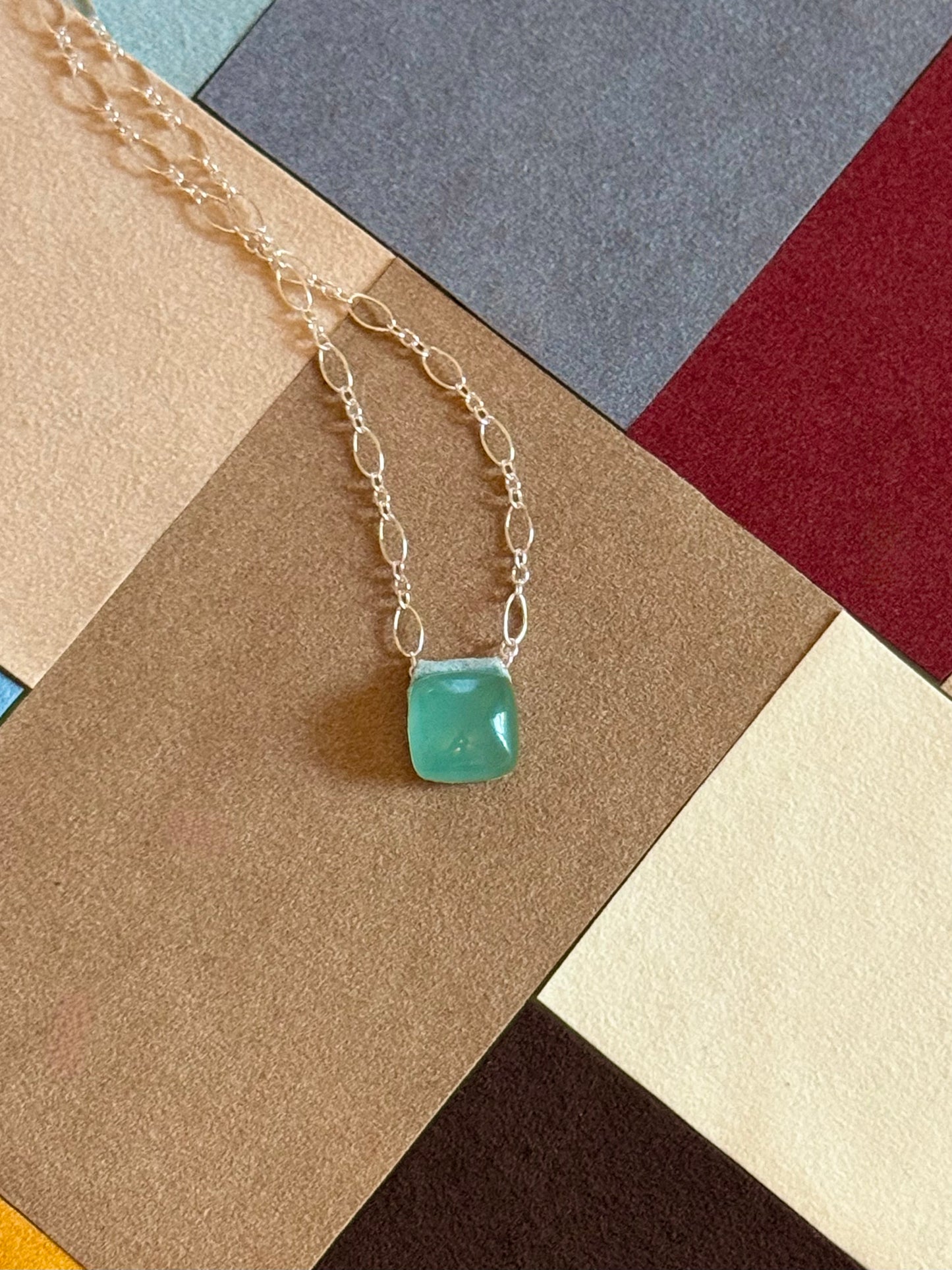 Aeris Aquaprase Cushion Necklace