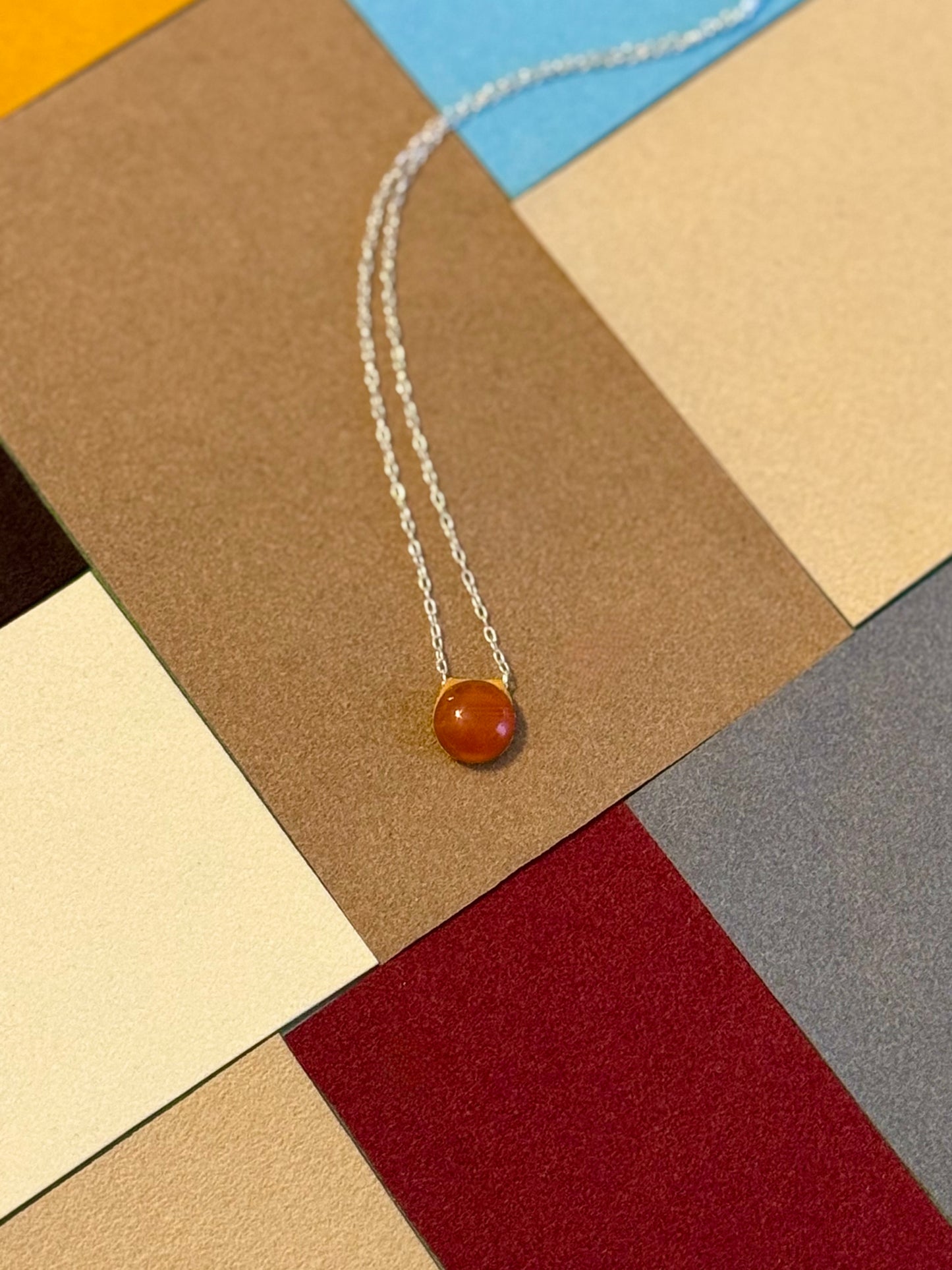 Aeris Agate Round Necklace