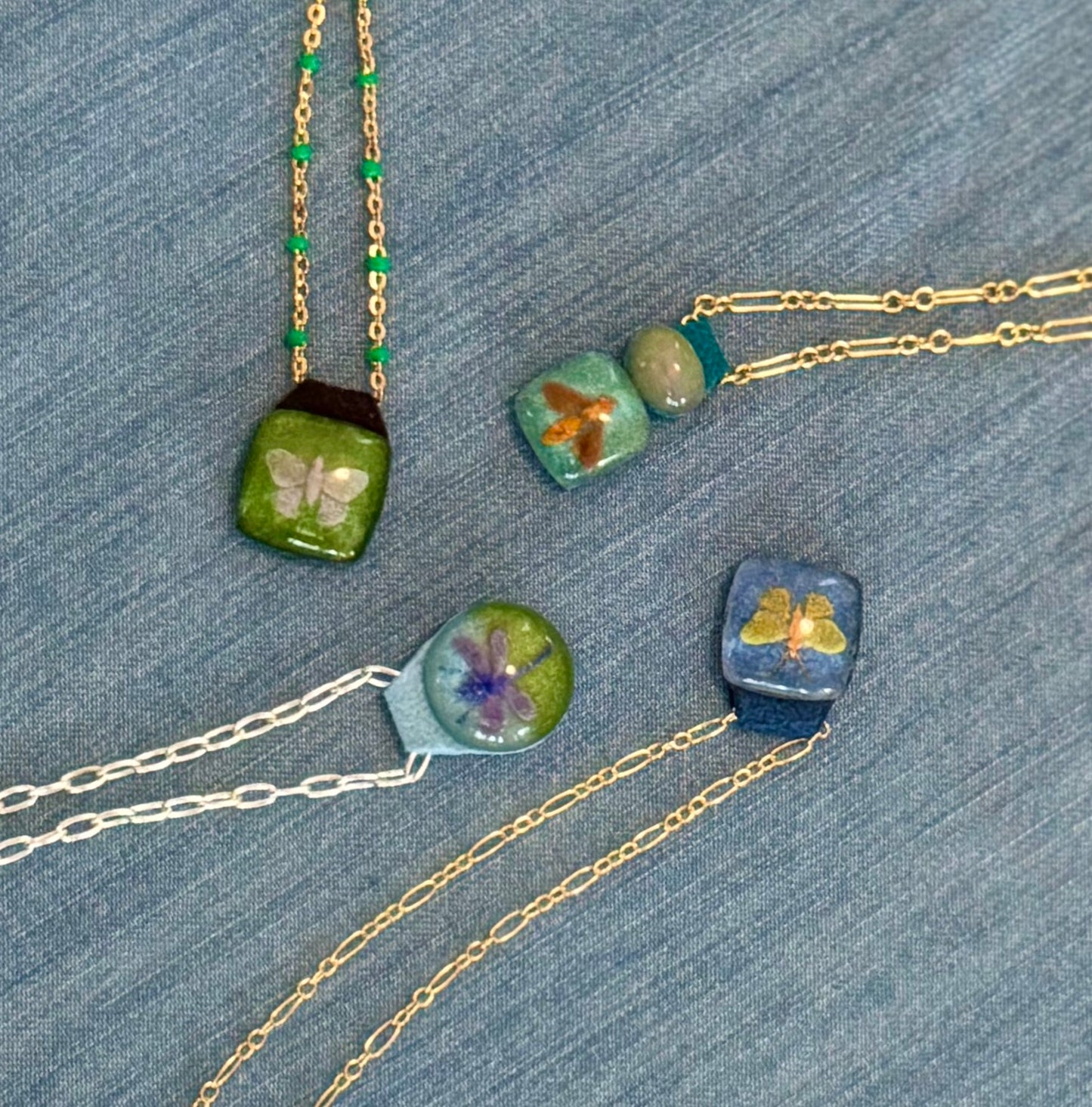 Aeris Moonstone Inlay Necklace Collection