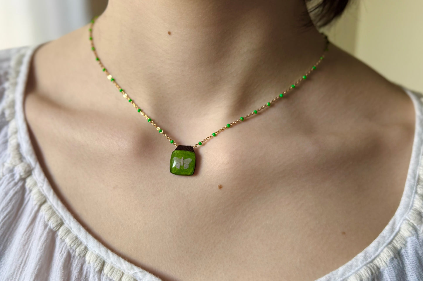 Aeris Moonstone Inlay Necklace Collection