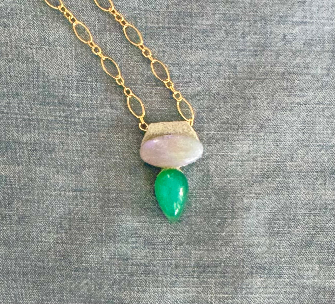 Aeris Australian & Peruvian Opal Pairing Necklace