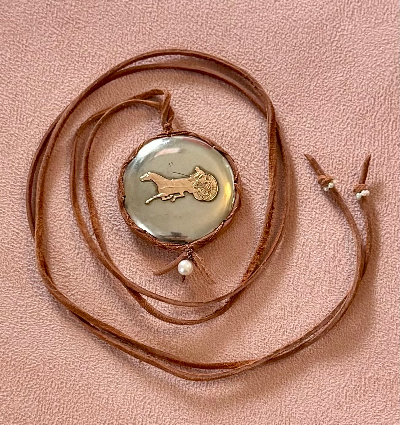 British Racing Pocket Watch Pendant