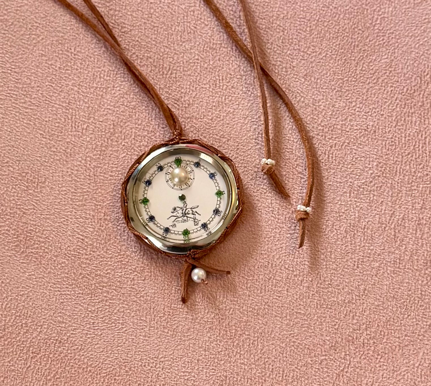 British Racing Pocket Watch Pendant