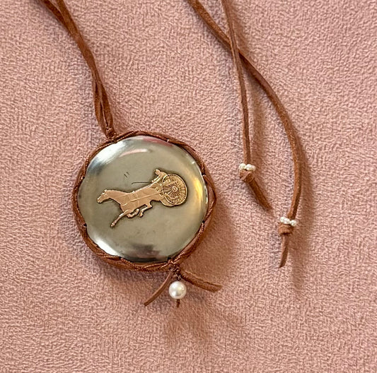 British Racing Pocket Watch Pendant